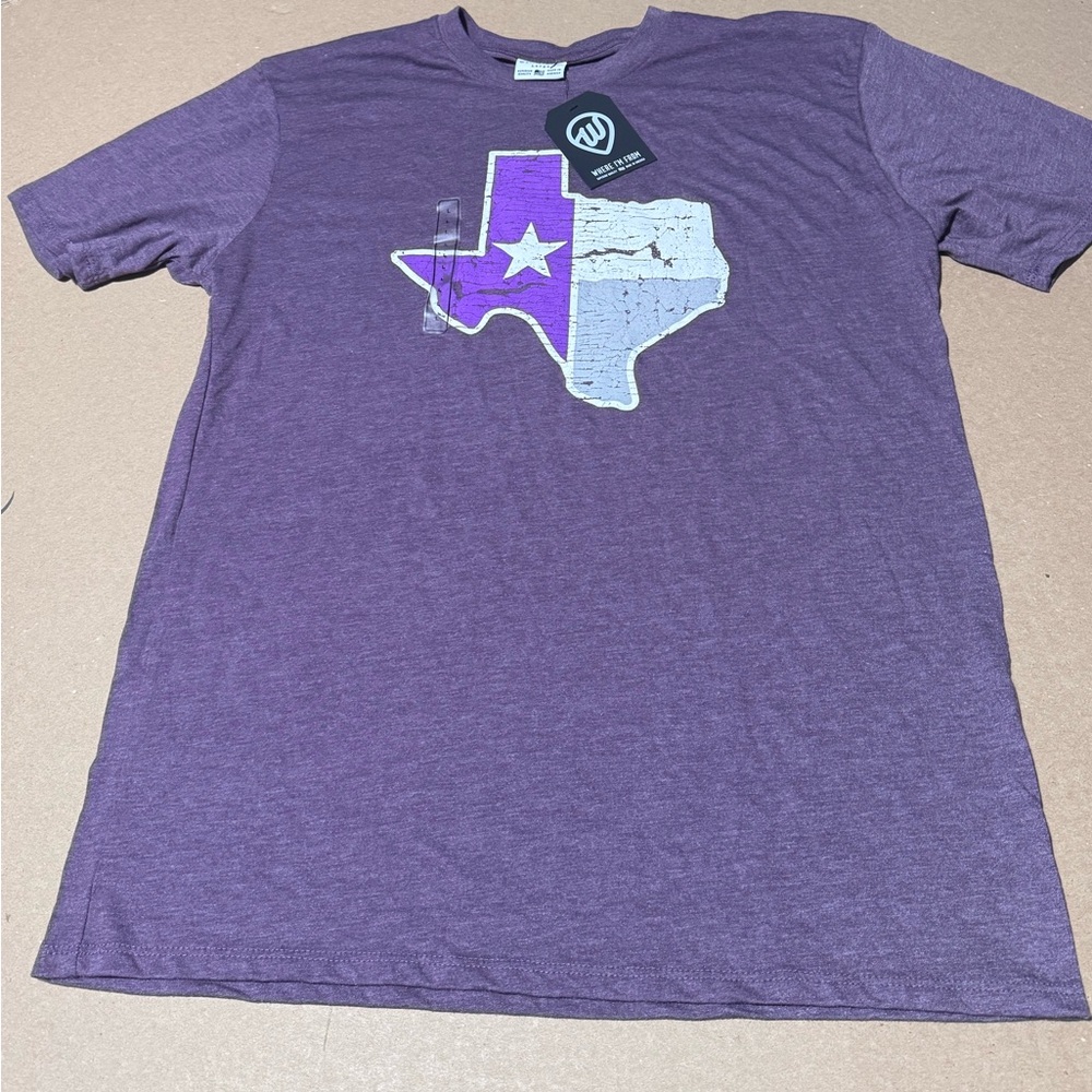 Purple Texas Graphic men’s  T-Shirt, Where I’m From brand. Sooo soft! NWT